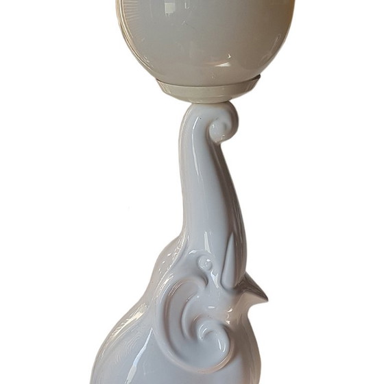 Elephant Table Lamp From Massive, 1980s – Ceramic, Glass (photo 5 of 5)