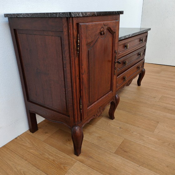 Image 1 of Vintage TV Cabinet, Sideboard, Chest of Drawers, Sideboard with Marble Top