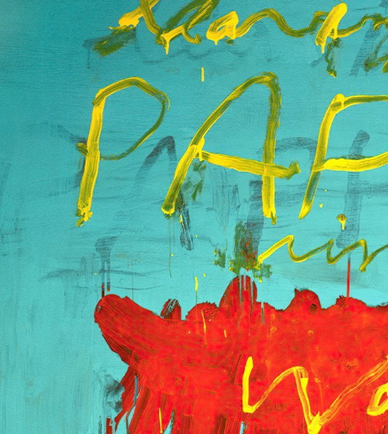 Image 1 of Paphos verlaten, omringd door golven - poster van Cy Twombly, 70 x 100 cm