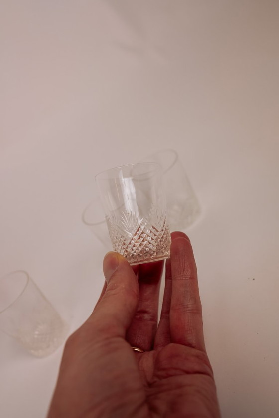 Image 1 of Verres en cristal vintage, lot de 10