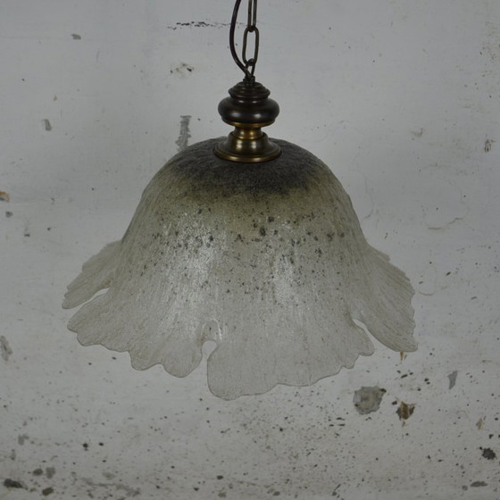 Image 1 of 1x glass flower pendant light