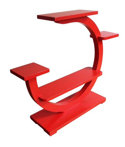 Porte-fleurs moderniste rouge