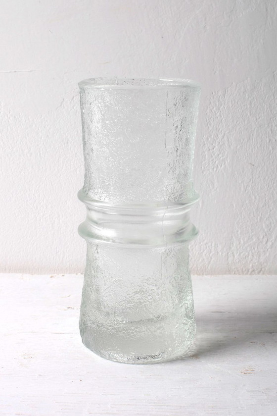 Image 1 of Mid-Century Modern Pressed Glass Vase: Pavel Panek Design, Rudolfova Hut