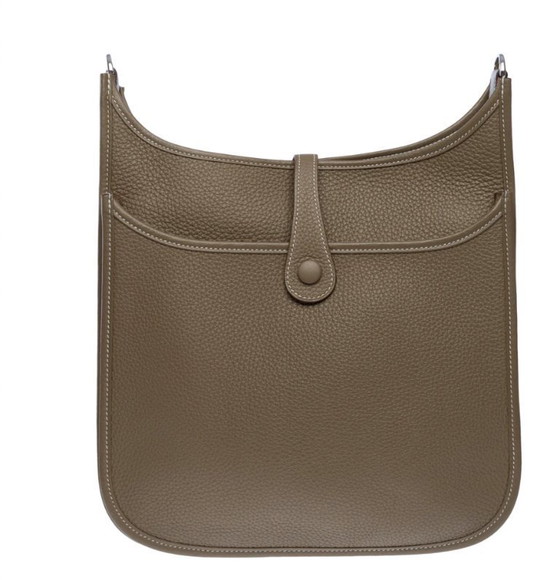 Image 1 of Borsa HERMES Evelyne in cuoio Étoupe - 103514