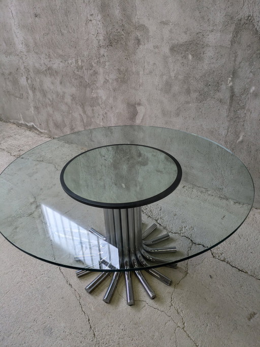 Attr. Gastone Rinaldi - Table - Métal, Verre