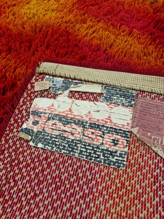 Image 1 of Vintage rug Desso 70s red/orange/yellow