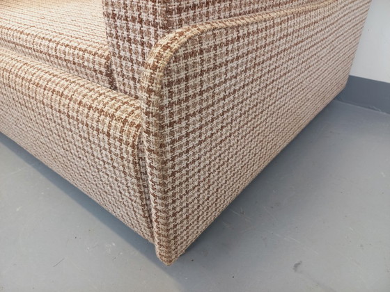 Image 1 of Large vintage armchair upholstered in wool fabric from the 1970s