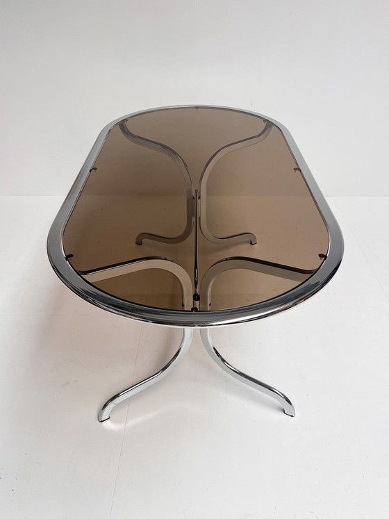 Image 1 of Glass dining table by Gastone Rinaldi for Rima, 1970s