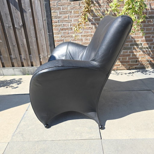 Schwarzer Leolux Design Sessel