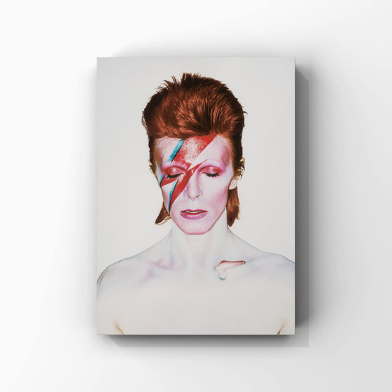 Image 1 of 1x Alladin Sane (yeux fermés) 1973 Photographie couleur de David Bowie
