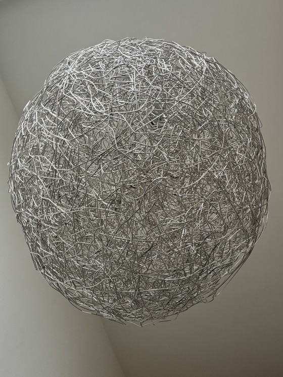 Image 1 of Original Fil de Fer hanging lamp Catellani and Smith 120 cm