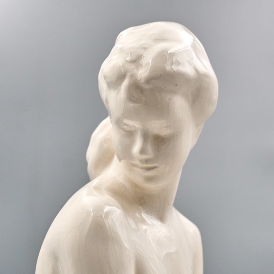 Ceramic Woman Figure, Jihokera Bechyně, 1986, Czechoslovakia – Sculpture (photo 15 of 19)
