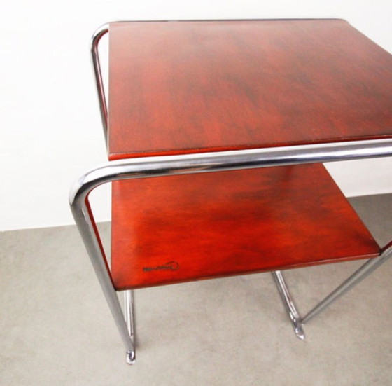Image 1 of Tavolo Bauhaus in cromo di Marcel Breuer "Carmin piccolo"
