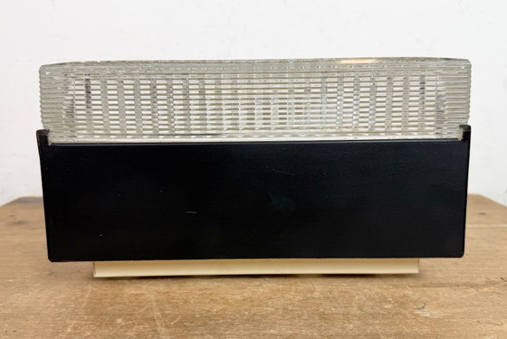 Image 1 of Applique ou plafonnier vintage en verre de Napako, années 1970