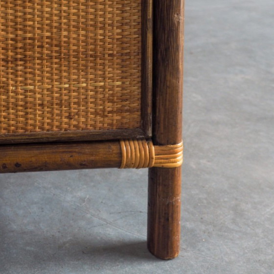 Vintage Rattan & Woven Cane Cabinet – Storage cabinet (photo 16 of 17)