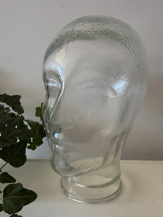 Image 1 of Vintage glazen hoofd