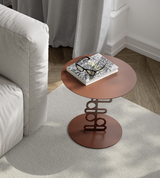 Table d'appoint Ken by Marcel Wanders for Quodes - Timeless Design en Brown RAL 8002