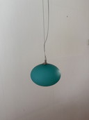 Ensemble de 2 suspensions Prandina en verre opale vert