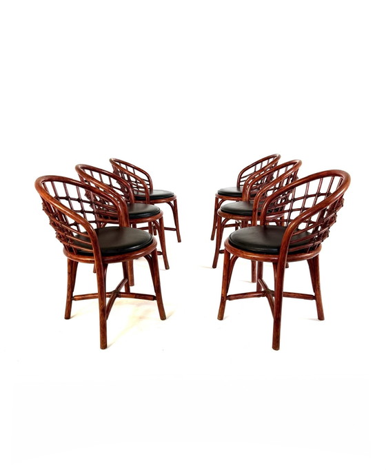 Image 1 of 6 sedie da pranzo vintage Manou anni '60