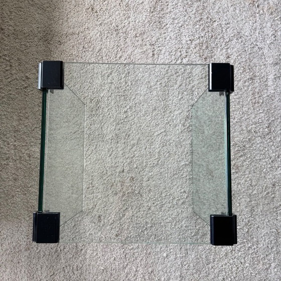 Image 1 of Vintage glazen side table