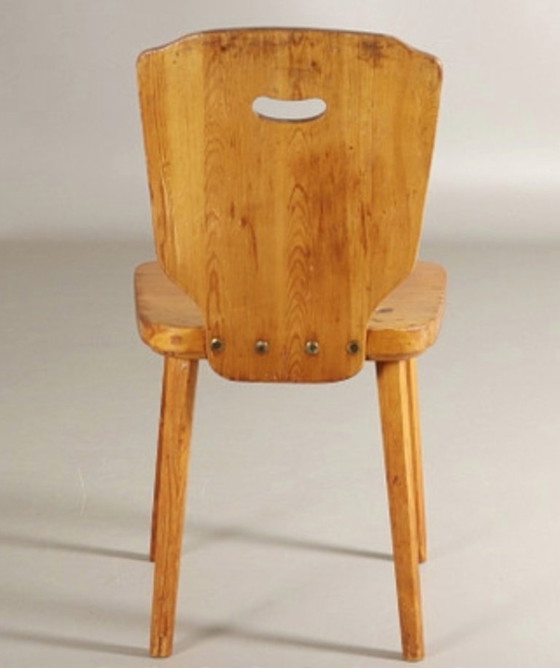 Image 1 of 4 sedie da pranzo svedesi vintage del 1940 del famoso designer Göran Malmvall