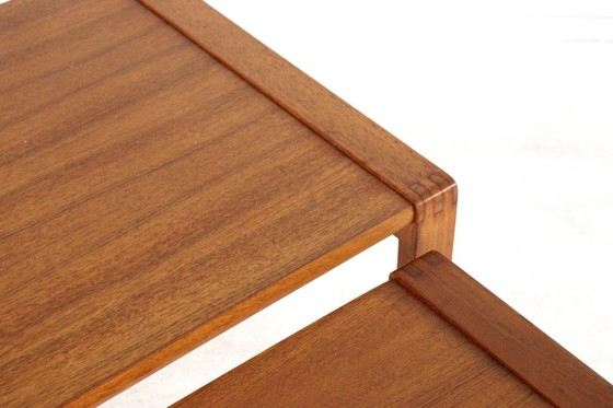 Image 1 of Set van 2 nesting tables bijzettafels Deens vintage