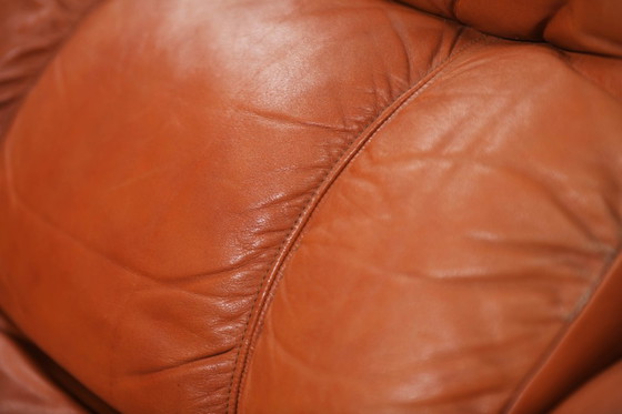 Image 1 of Tucroma Lounge-Sessel aus cognacfarbenem Leder von Guido Faleschini für i4 Mariani