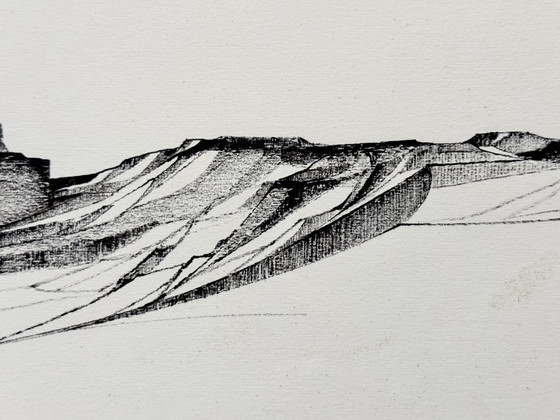 Image 1 of Eugène Eechaut (1928-2019) - Landscape in Ink (1970)