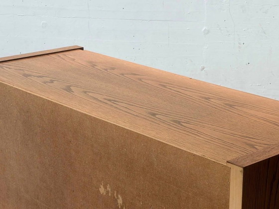 Mid-century oak sideboard in brutalist style, 1960s – Wood (photo 10 of 12)