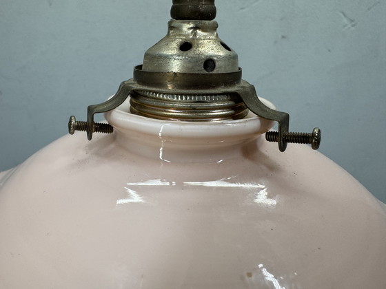 Image 1 of Lampada a sospensione antica Art Déco: vetro elegante e atmosfera senza tempo