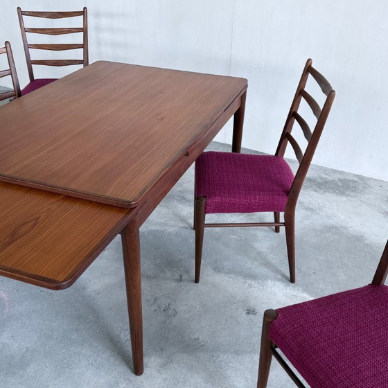 Image 1 of Set tavolo allungabile e 4 sedie Pastoe in legno di teak