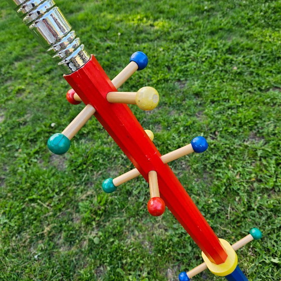 Image 1 of Vintage Pierre Sala "Crayon" Coat Rack – 1980s Memphis Style