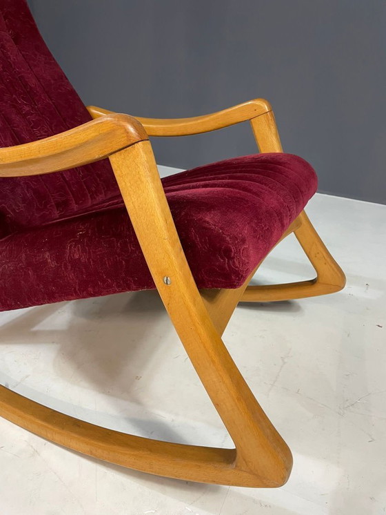 Image 1 of Mid-Century Bentwood Rocking Chair by TON, Czechoslovakia, 1960s