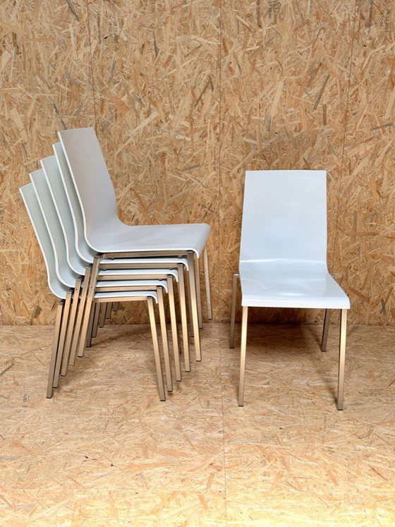 Image 1 of 6 chaises Pedrali Kuadra