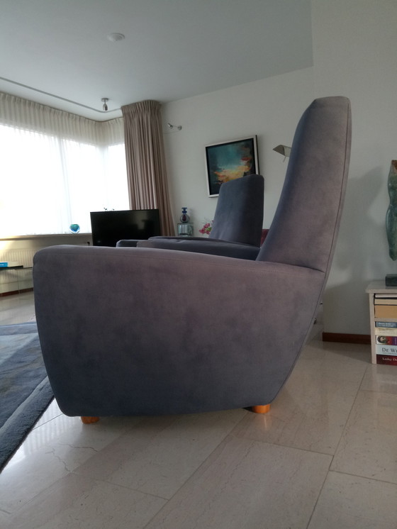 Image 1 of 2x Longa fauteuil Blauw