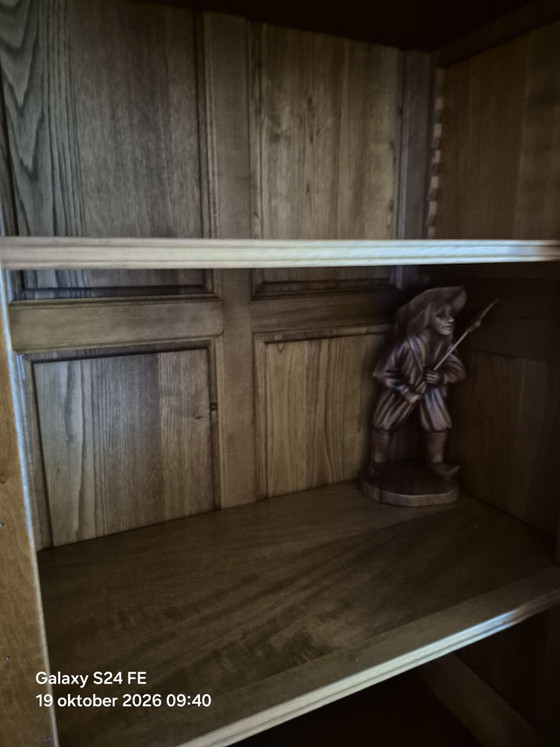 Two-part Display Cabinet in Cherry Wood – Glass (photo 5 of 7)