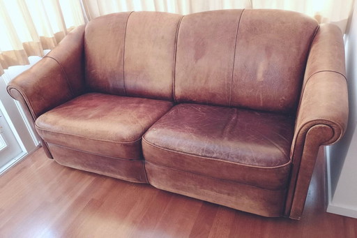 Leren club sofa
