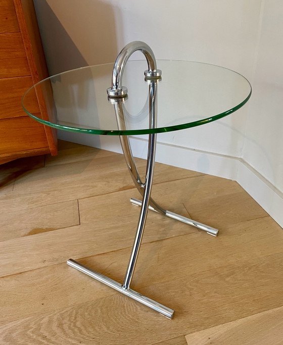 Design verre/chrome - Table d'appoint Rolf Benz, Tables d'appoint, Transparent (photo 3 sur 12)