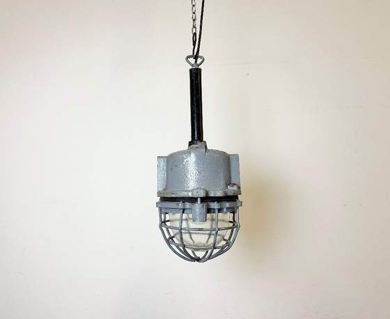 Image 1 of Dark Grey Cast Aluminium Explosion Proof Light from ELBA, 1970s