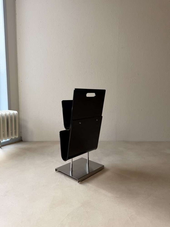 Image 1 of Stehender Leseständer aus Acrylglas, Chrom, 80er Jahre