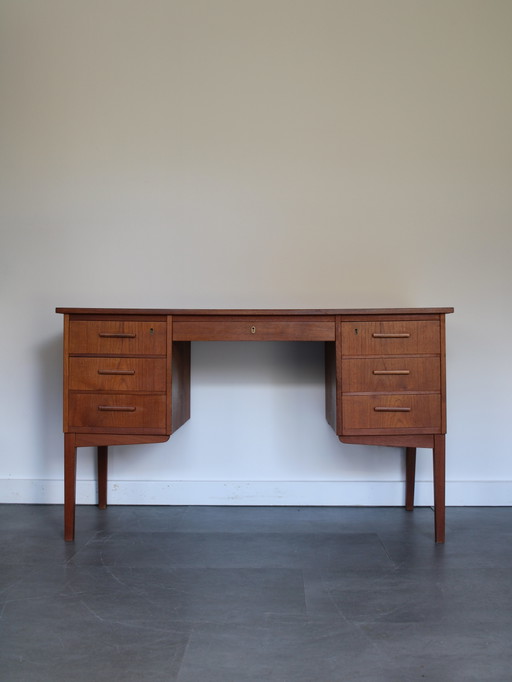 Vintage Dänischer Schreibtisch aus Teakholz – bureau, Wood