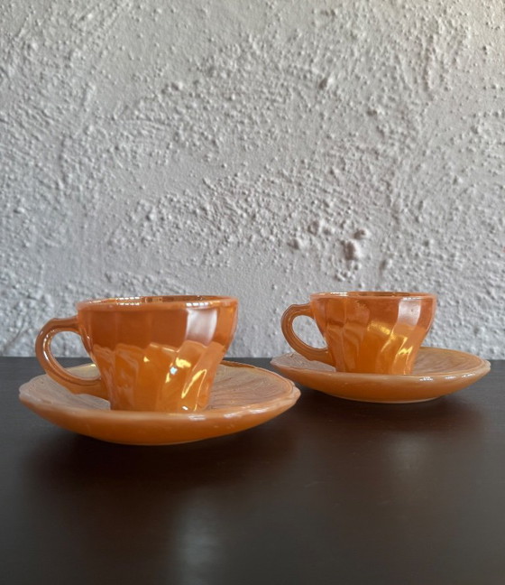 2 set vintage Fire King Kop e Schotel Van Anchor Hocking – Accessori da tavola, Glass (photo 5 of 18)