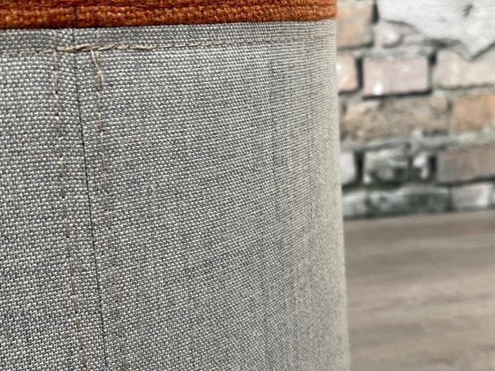 Satelliet Tempo Duo RND LS – Arancione | Satelliet Design – Poggiapiedi e pouf, Leather, Metal (photo 6 of 7)