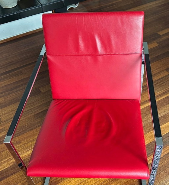 Image 1 of 2 fauteuils Arco Spine en chrome/cuir