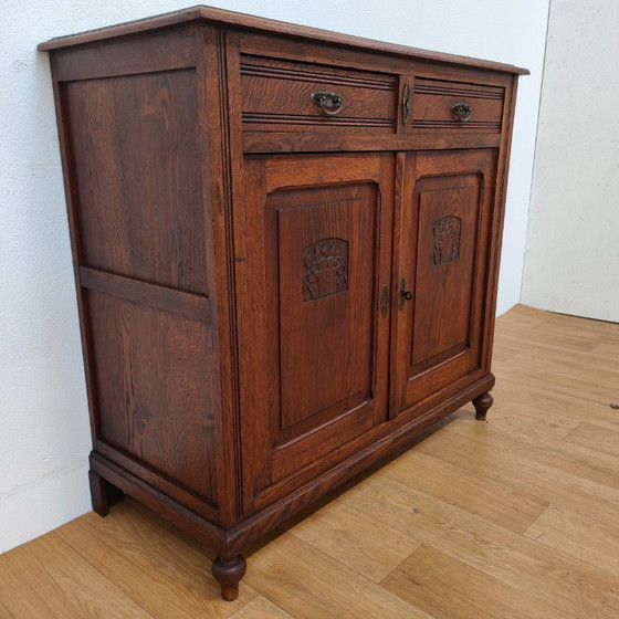 Image 1 of Credenza, cassettiera e comò antichi francesi vintage, mobili da bagno