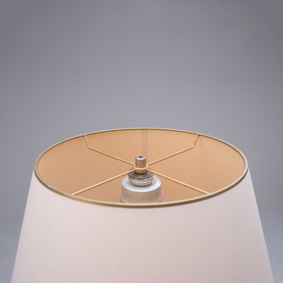 Image 1 of 1x Scandinavische Chroom Met Teak Vloerlamp 1960s