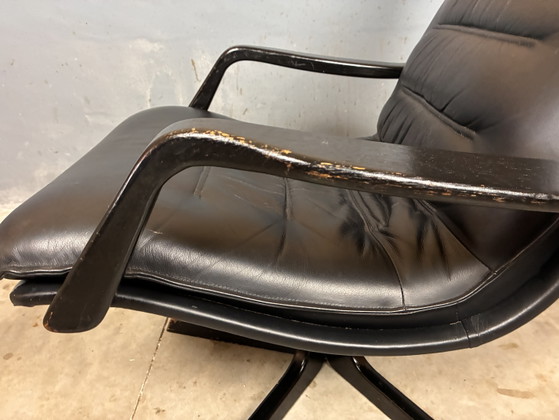 Deens Design Berg C90 Draaifauteuil Leder – Berg Furniture, Wood, Leather (photo 7 of 15)