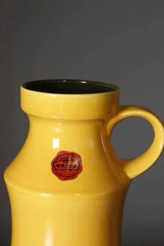 Bay Keramik West Germany - Large Vintage Vase 239-30 Bright Yellow Space Age 1960s – Ceramic (photo 3 of 9)