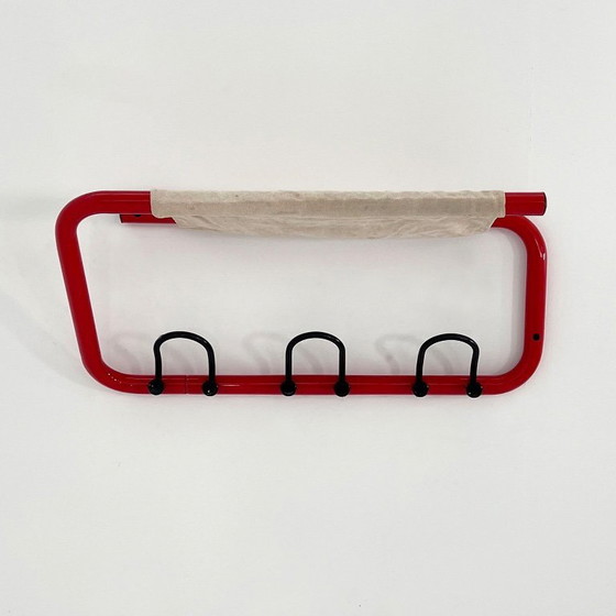 Image 1 of Wandgarderobe aus Rohr mit Stoff, 1980er Jahre