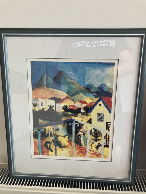 August Macke 'The bright house ' and 'St.Germain at Tunis'